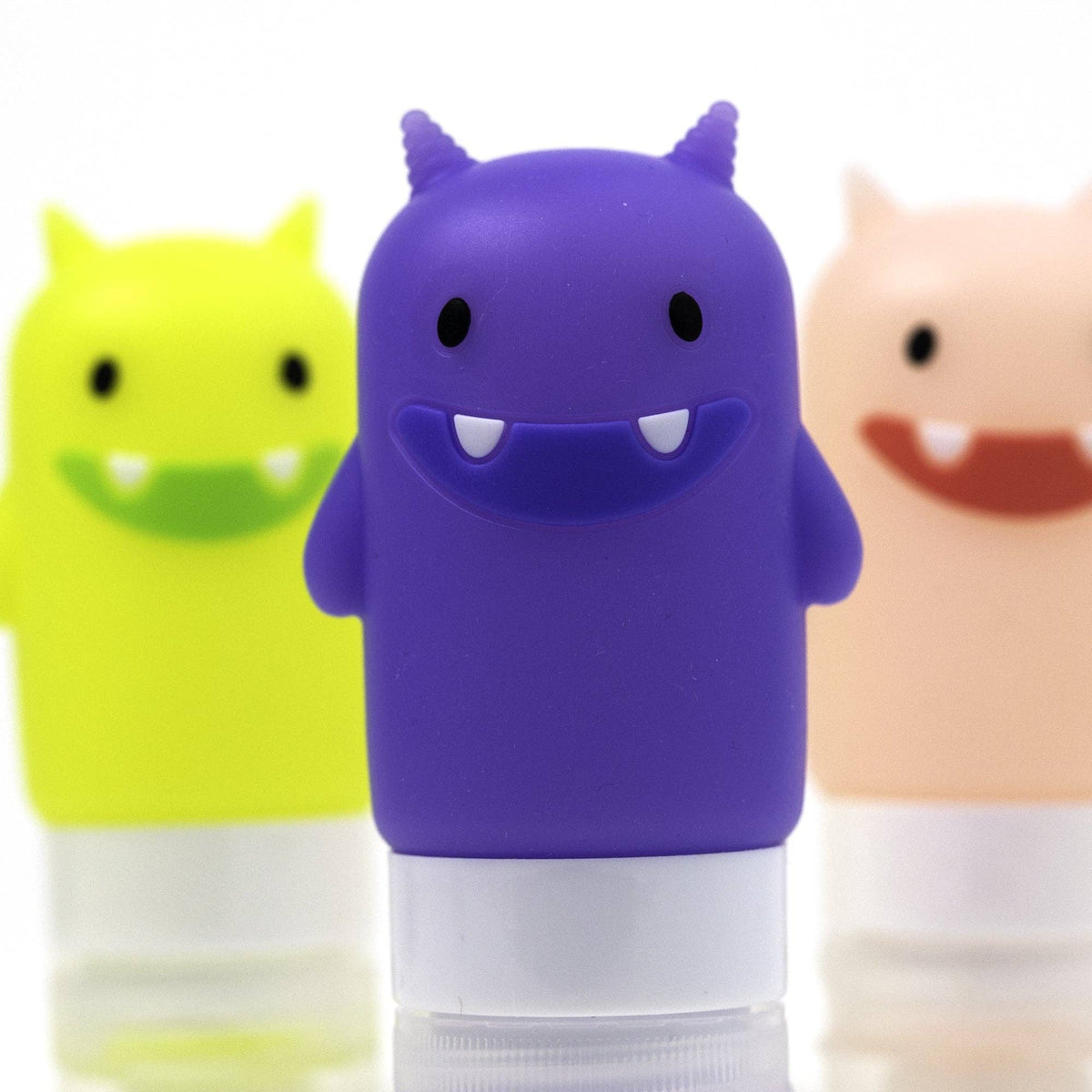 Yumbox - Funny Monster Silicone Squeeze Bottles for Mess‑Free Lunches