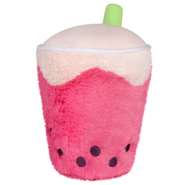 Squishable Snugglemi Snackers Bubble Tea Strawberry Plush