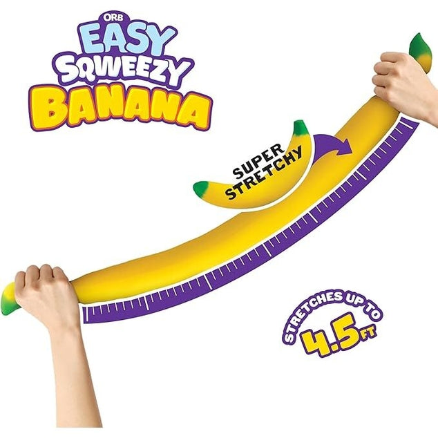 ORB Toys - Easy Sqweezy Stretchy Banana MEGA SIZEZ