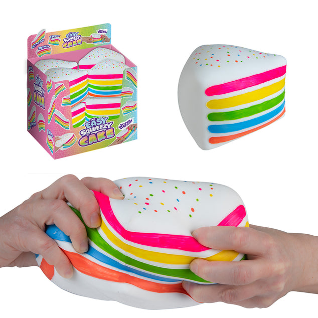 ORB Easy Sqweezy Rainbow Cake Squishy Fidget Toy