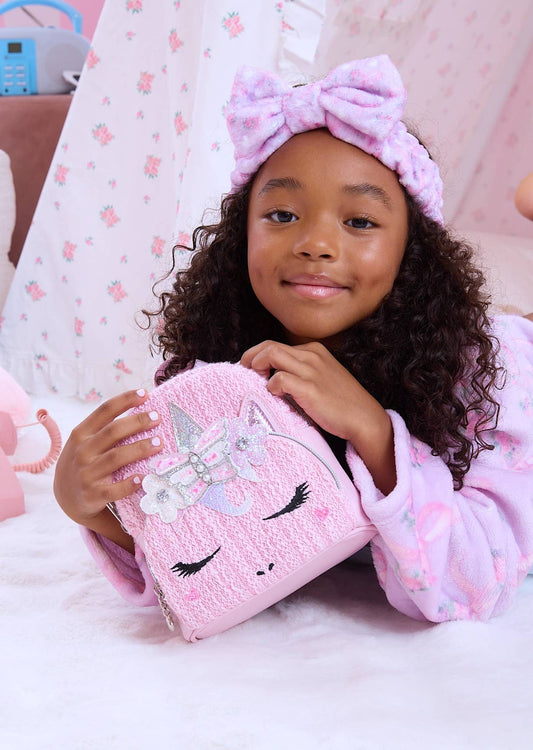 OMG Accessories - Miss Gwen Unicorn Tweed Micro Mini Backpack