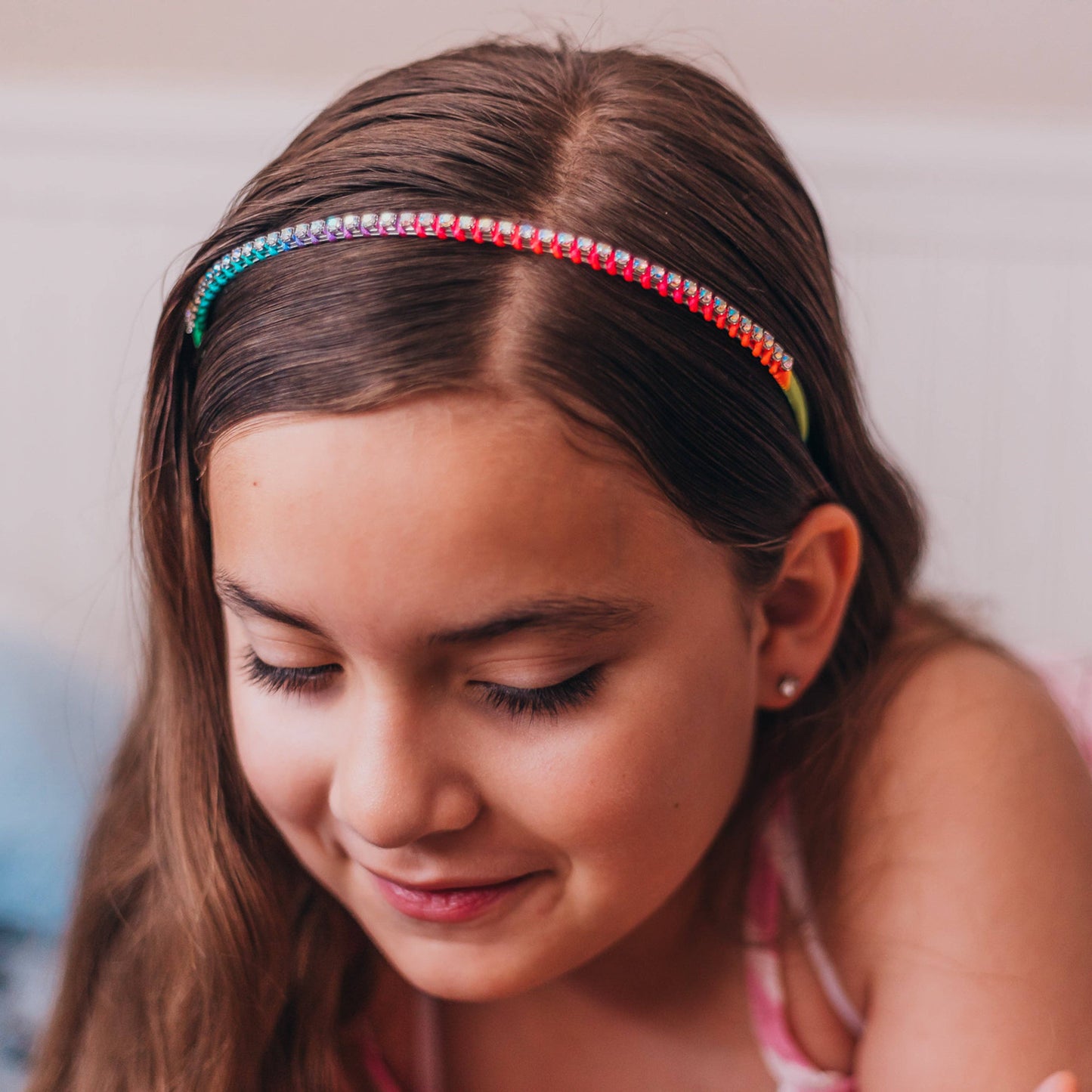 Frog Sac - Thin Rhinestone Headbands for Kids Girls