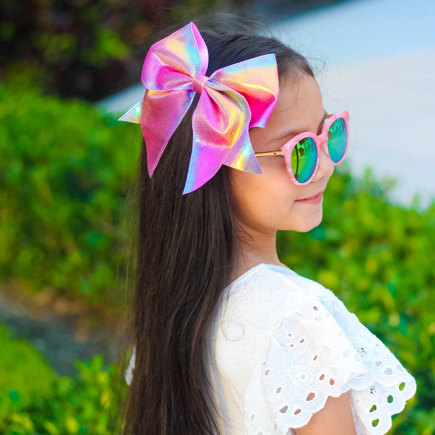 Frog Sac - Large Mermaid Hair Bows - 4 Pack