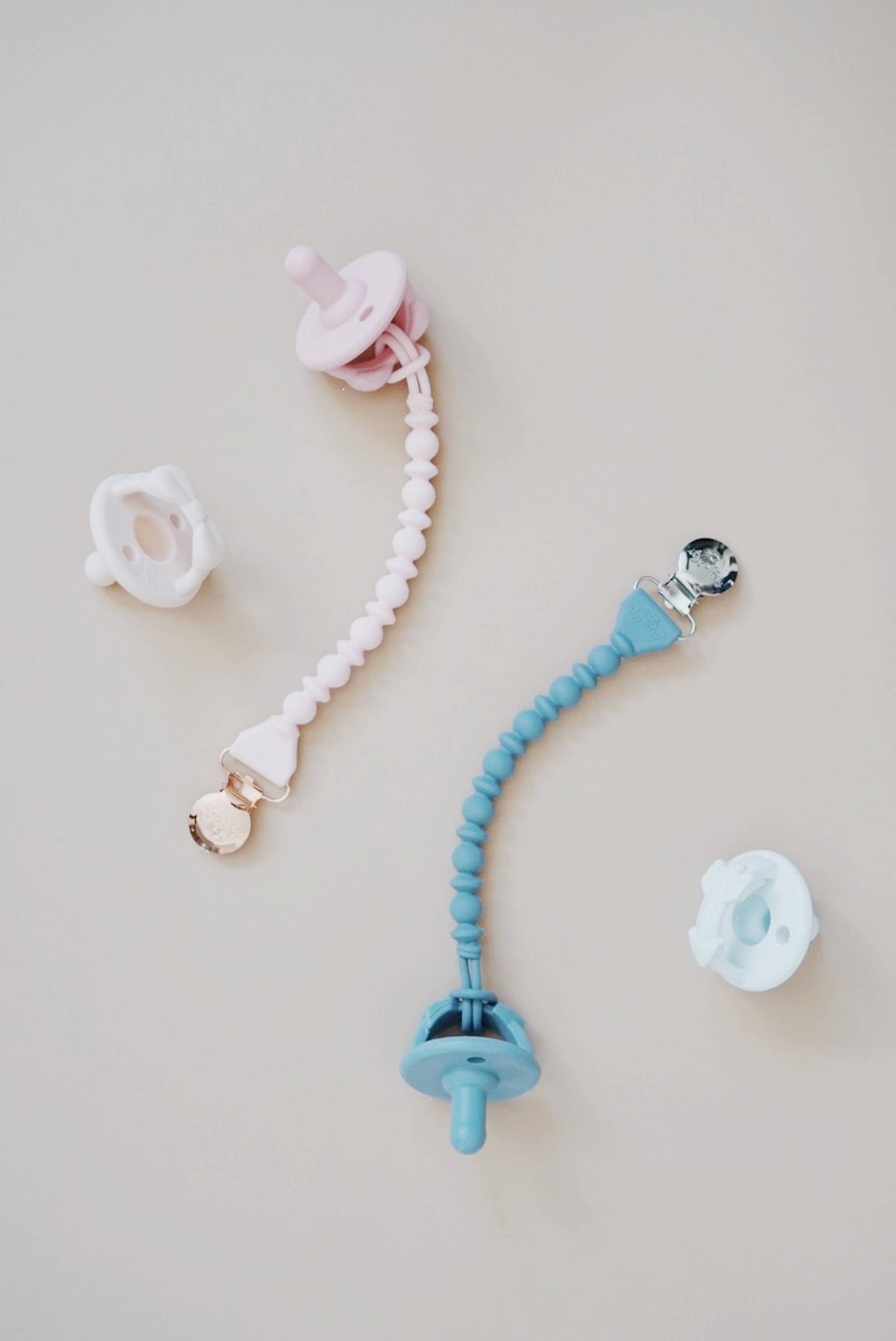 Itzy Ritzy - Sweetie Strap Silicone One-Piece Pacifier Clips