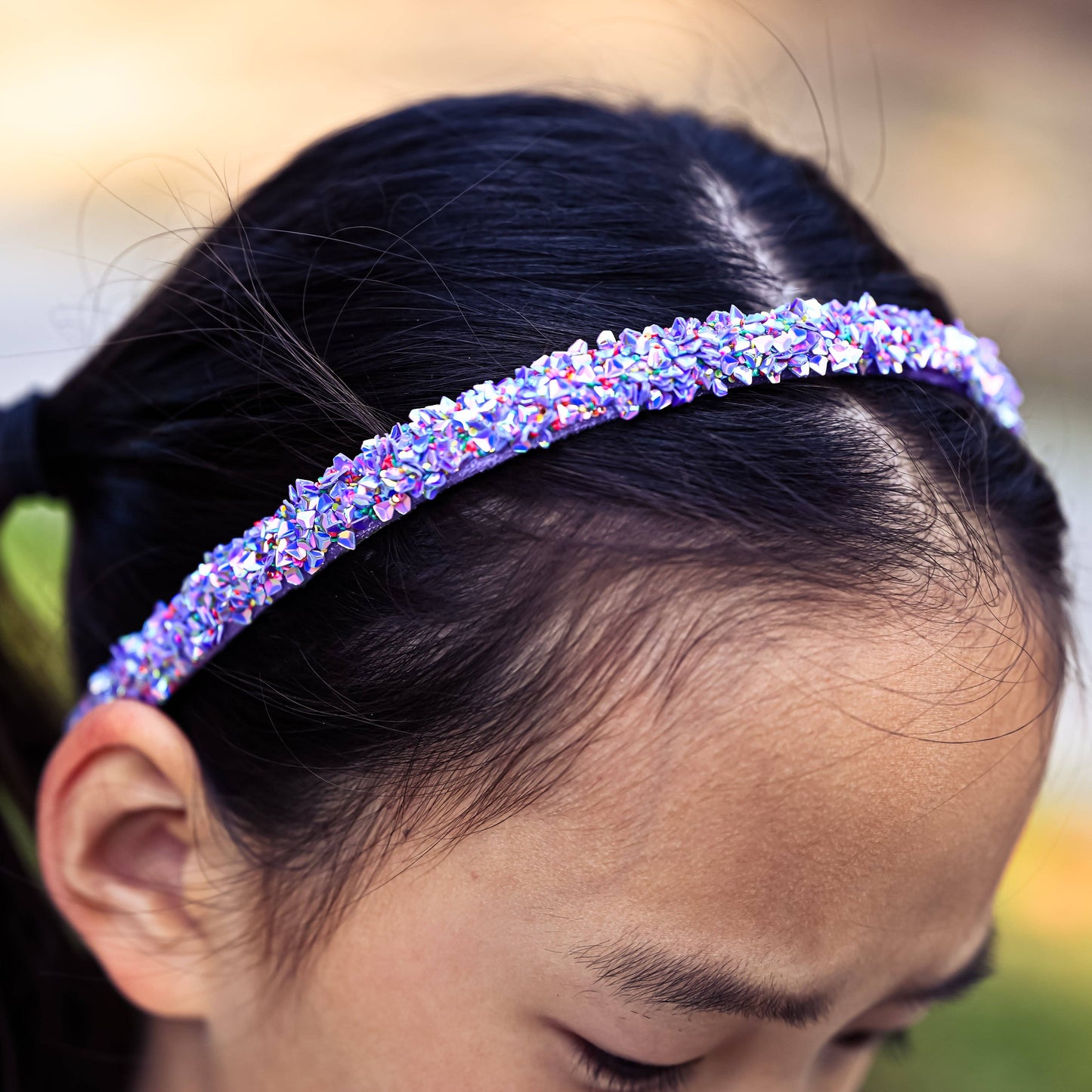 Frog Sac - Thin Sequin Headband - Non Slip Hair Accessories for Kids
