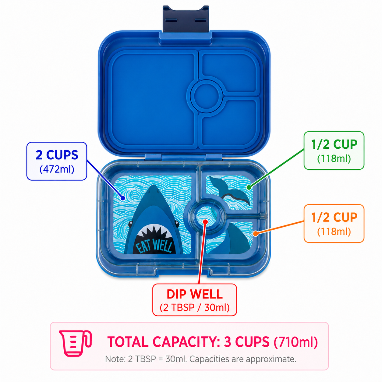 Yumbox - Yumbox Panino - Sandwich-Friendly Leakproof Bento Lunch Box