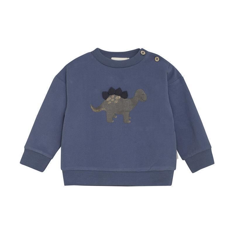 Minymo - Baby Sweater Dino Blue - 3M