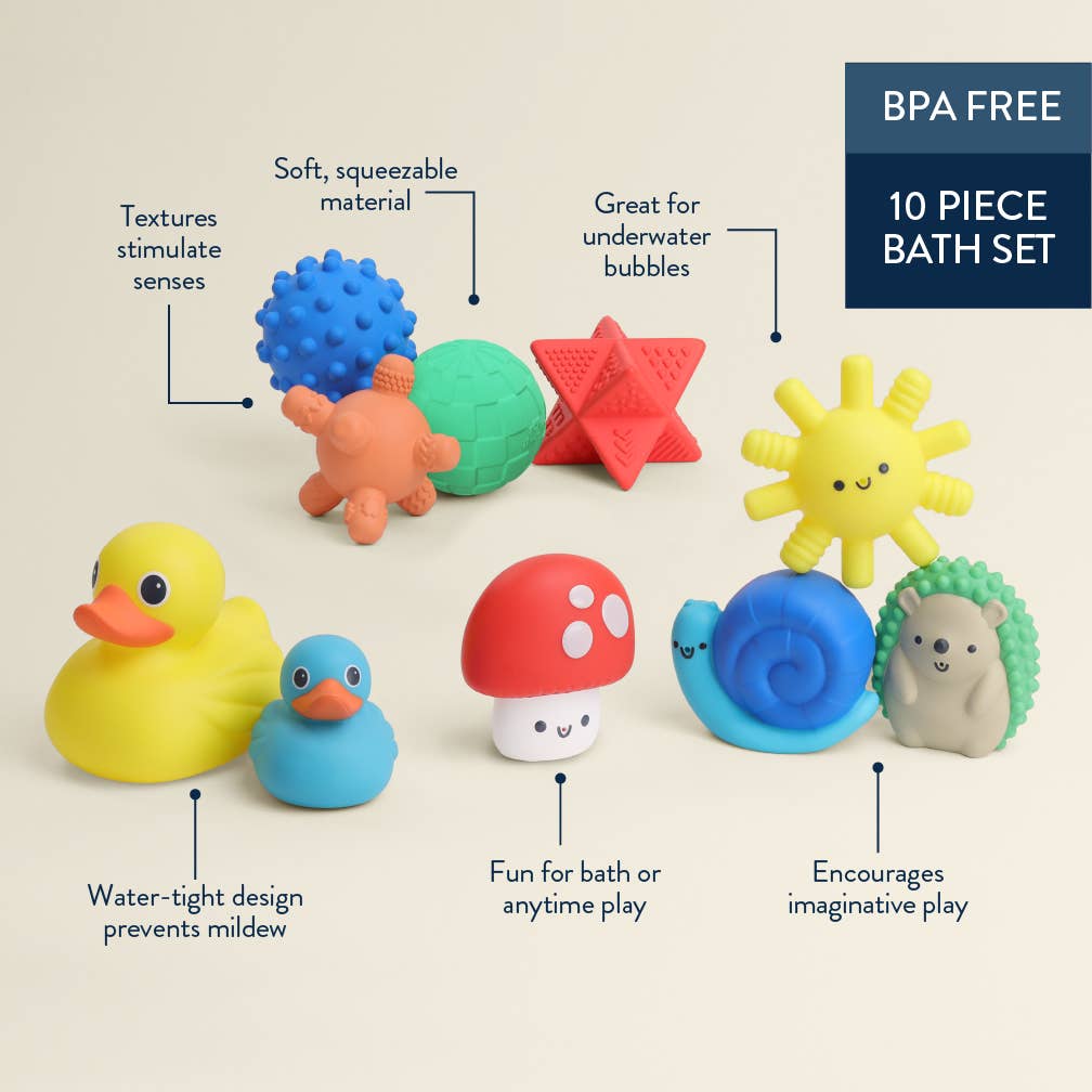 Itzy Ritzy - Itzy Splash Gift Set Soft Bath + Water Toys