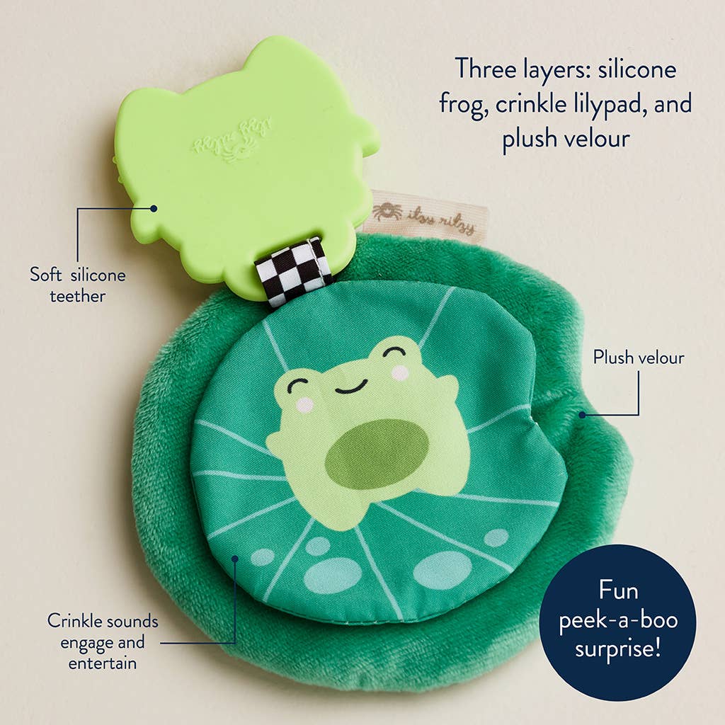 Itzy Ritzy - Sweetie Crinkle: Frog Silicon Teether