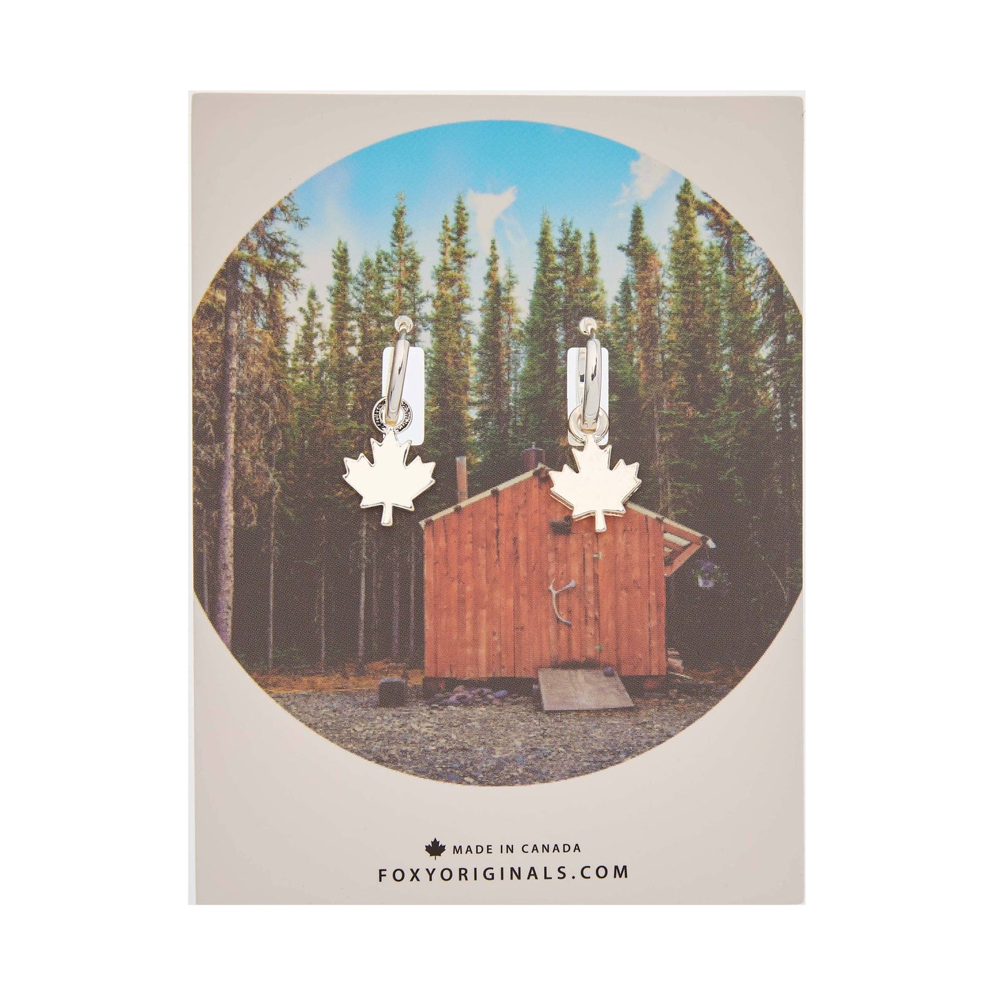 Foxy Originals - Maple Leaf Huggie Hoop Earrings