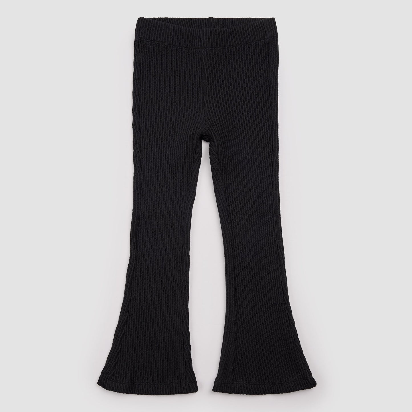 Miles The Label - Flared Knit Pant in Black