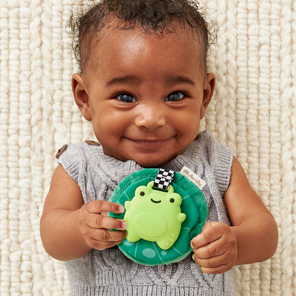 Itzy Ritzy - Sweetie Crinkle: Frog Silicon Teether