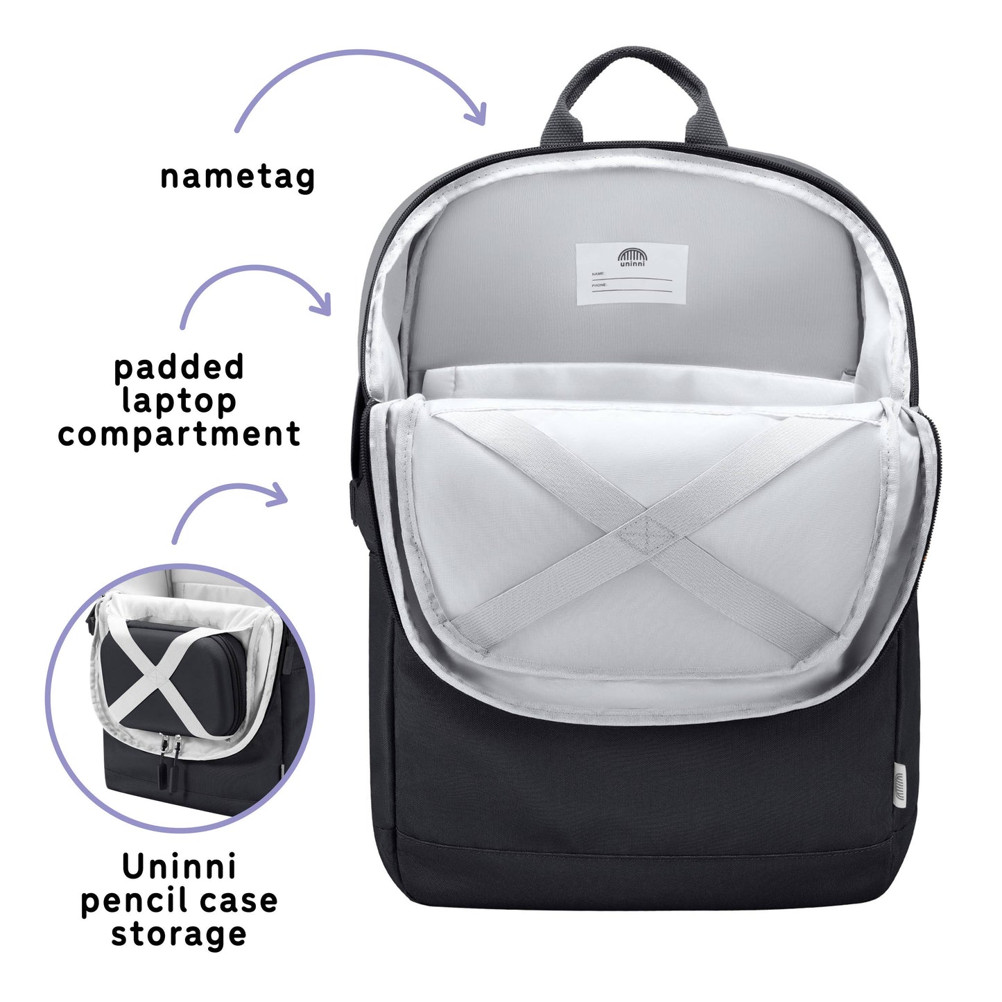 uninni - Bailey Backpack - Black