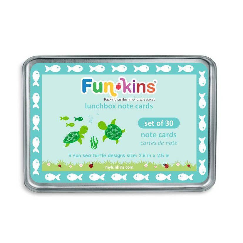 My Funkins - Lunchbox Note Cards for Kids - Sea Turtles