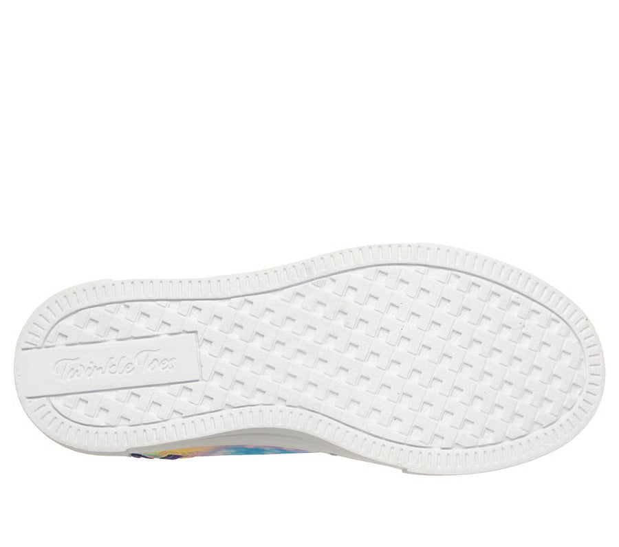 Skechers - Twinkle Sparks: Flutter Daydream Twist Off Laces High Top Light Up Toddler Sneakers