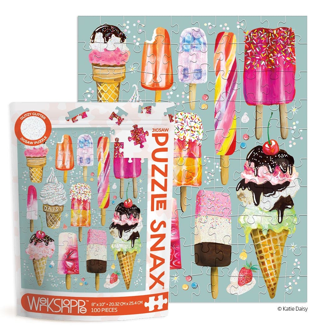 Werkshoppe 100 pc Puzzle Snax Ice Cream & Pops Puzzle