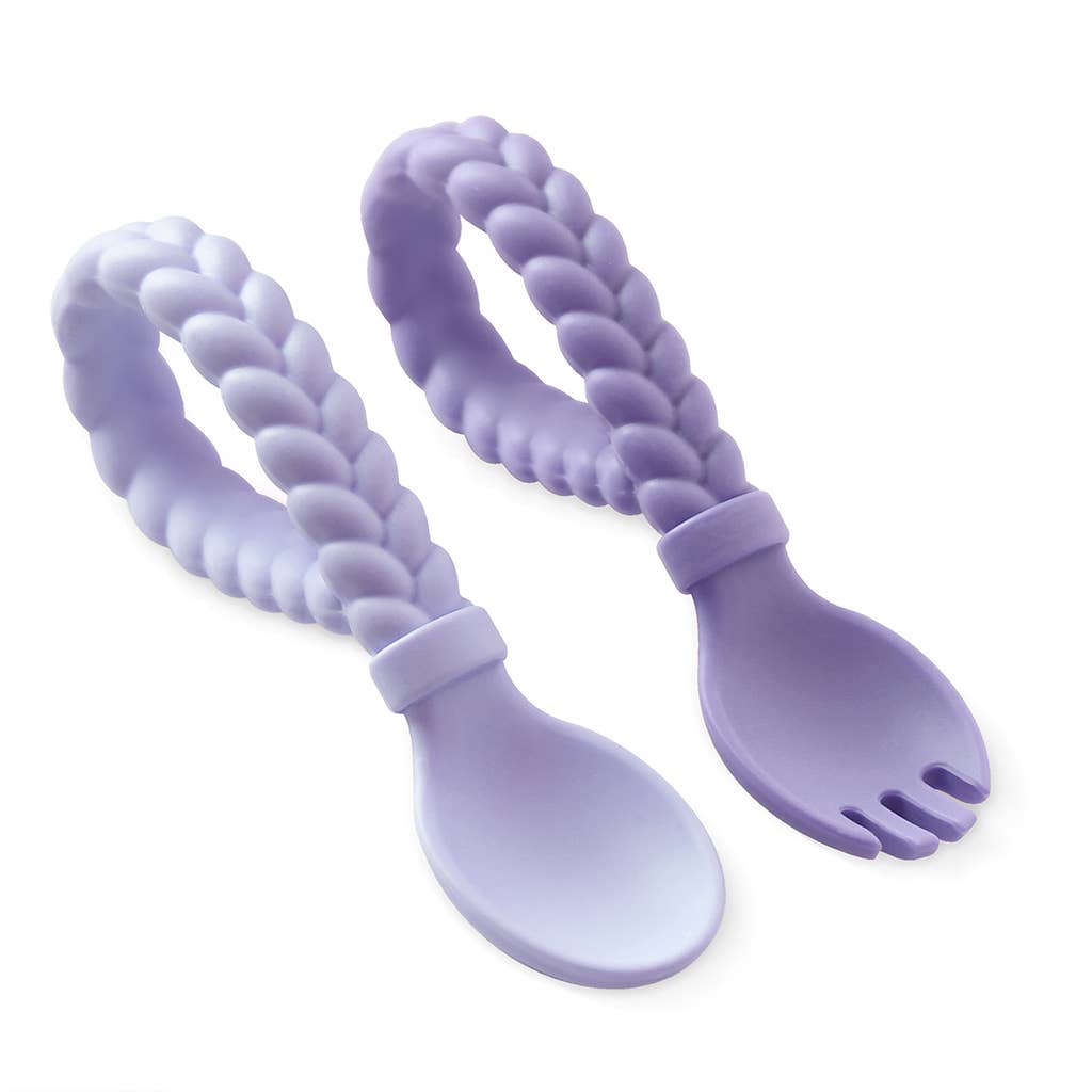 Itzy Ritzy - Sweetie Spoons Spoon + Fork Set: Pink