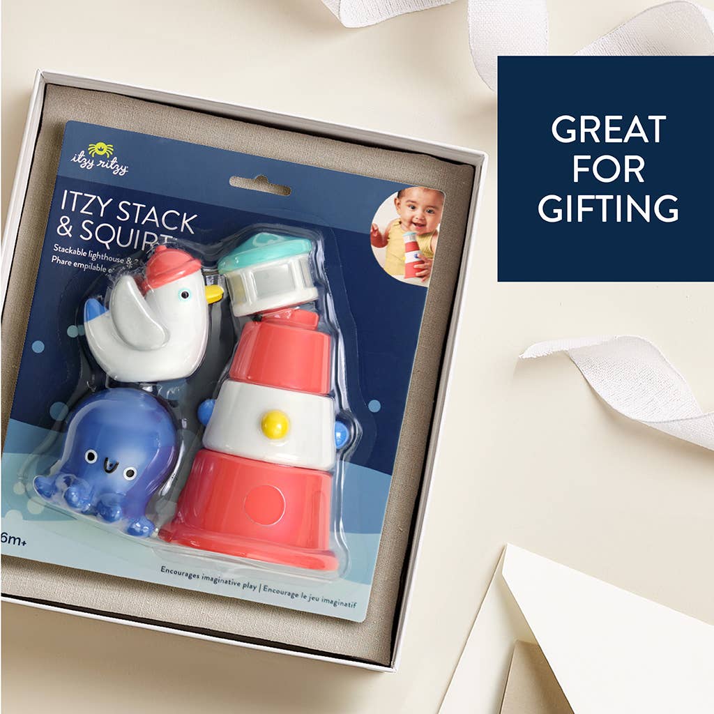 Itzy Ritzy - Itzy Stack & Squirt Bath + Water Toy Set