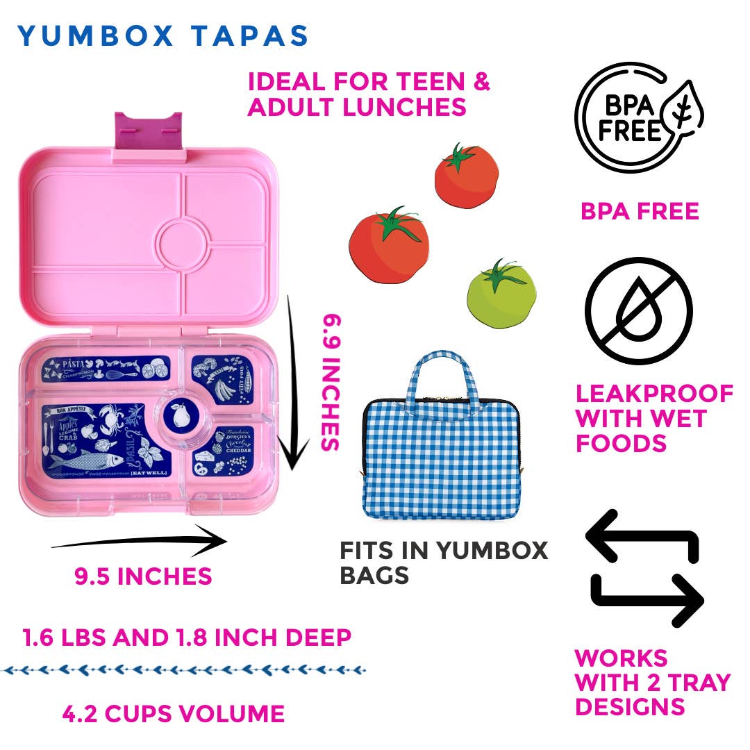 Yumbox -  Tapas 5 Compartment Bento Lunch Box
