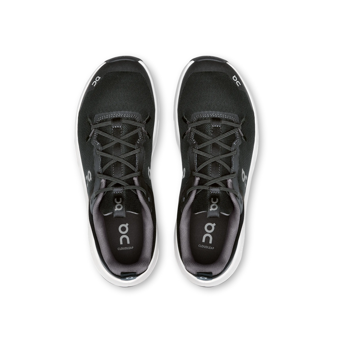 On Cloudleap Running Shoe Youth - Black | White