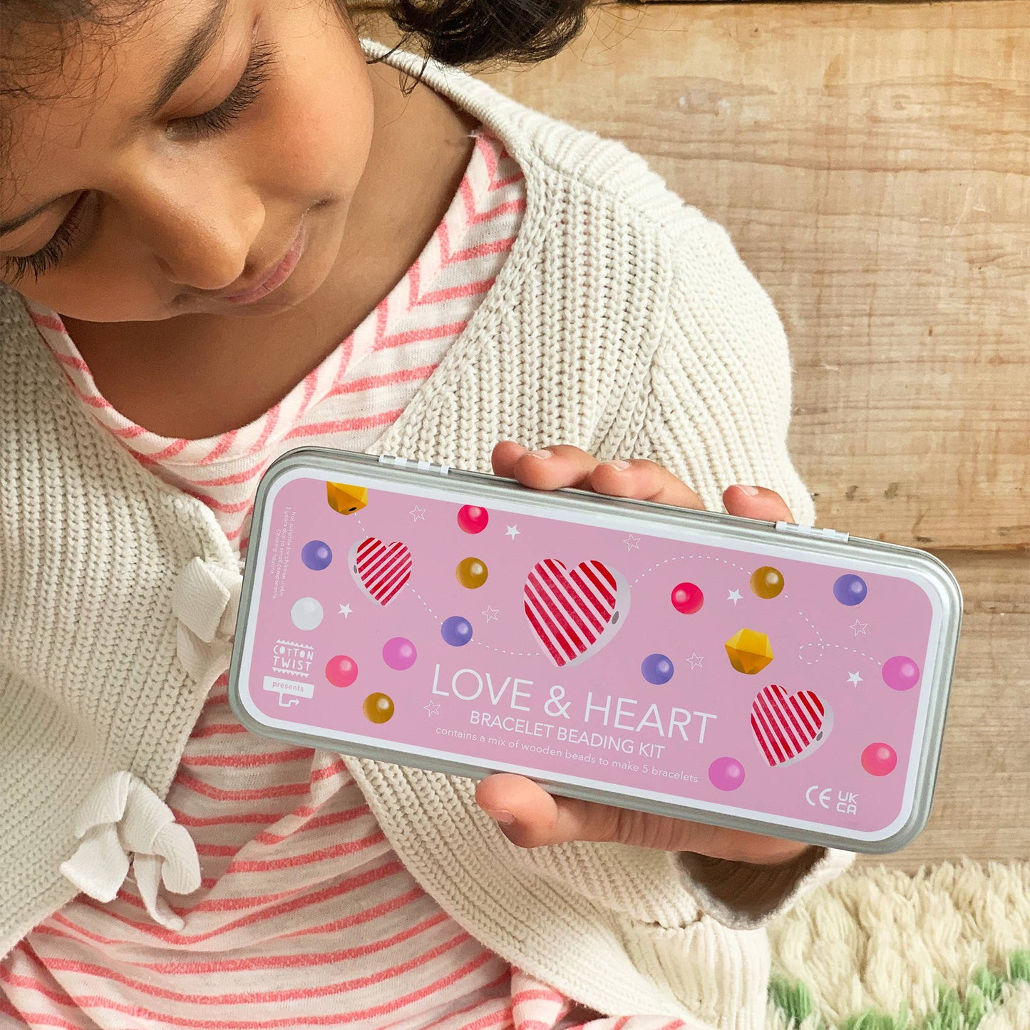Cotton Twist - Love & Hearts Bracelet Bead Kit