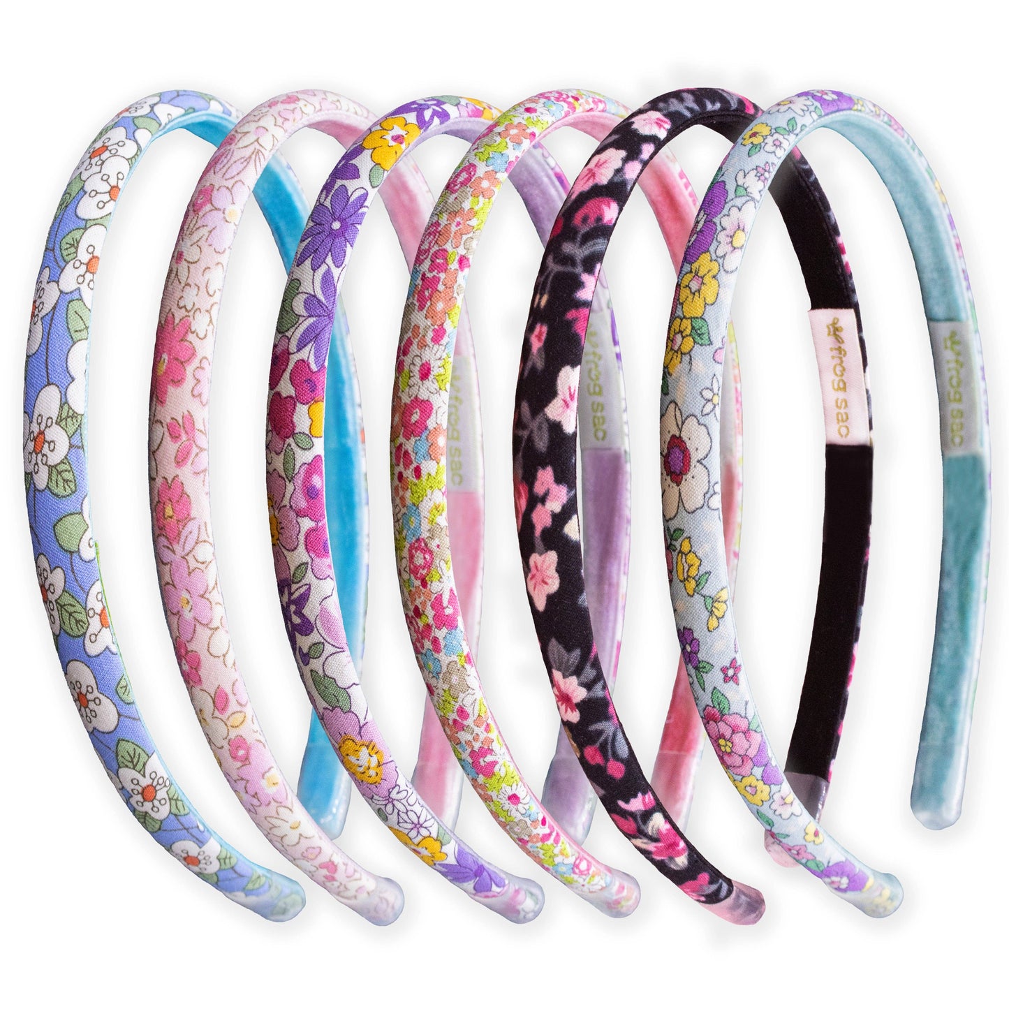 Frog Sac - Thin Floral Headband - Non Slip Hair Accessories for Kids