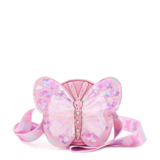 OMG Accessories - Butterfly Confetti Hearts Crossbody Bag
