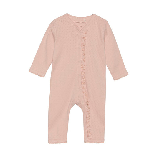 Fixoni - Infant Girl Jumpsuit Long-Sleeved Pointelle