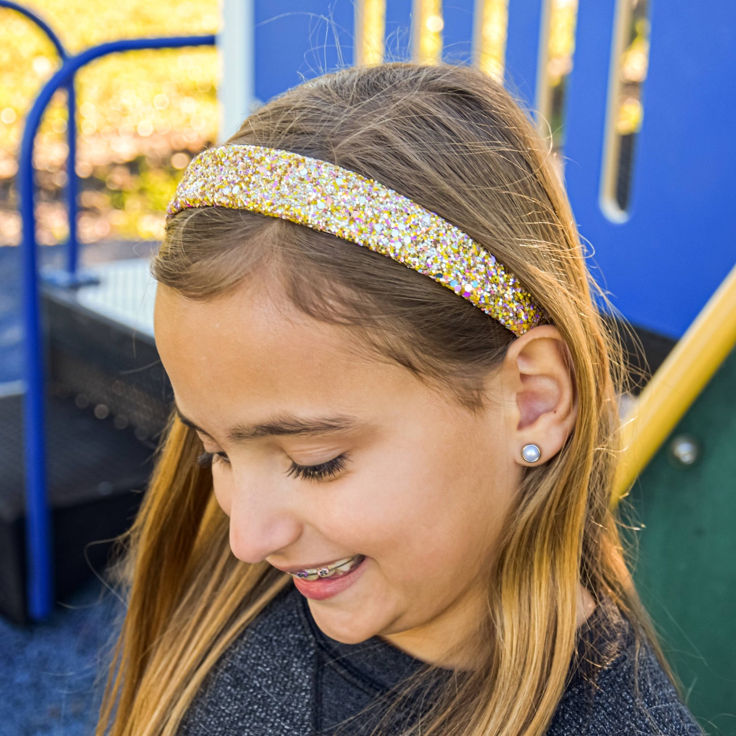 Frog Sac - Tapered Chunky Glitter Headband