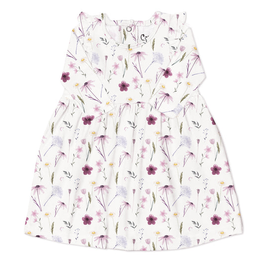 Coccoli Modal Dress - Floral On Cream - 9M
