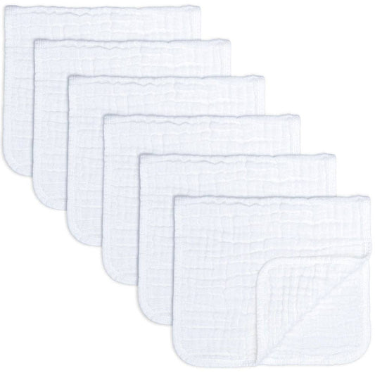 Comfy Cubs - Muslin Burp Cloths By Comfy Cubs: Pack Of 6 / Lace