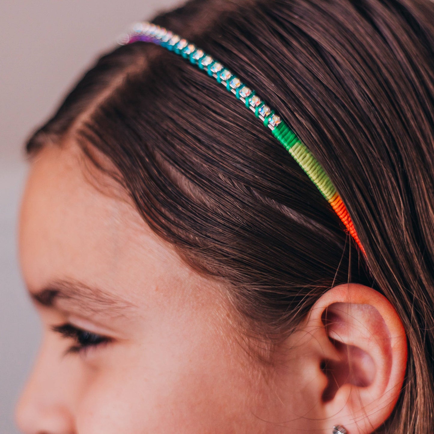 Frog Sac - Thin Rhinestone Headbands for Kids Girls