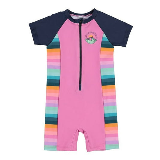 Nano One Piece Rashguard Swimsuit Pink/Rose