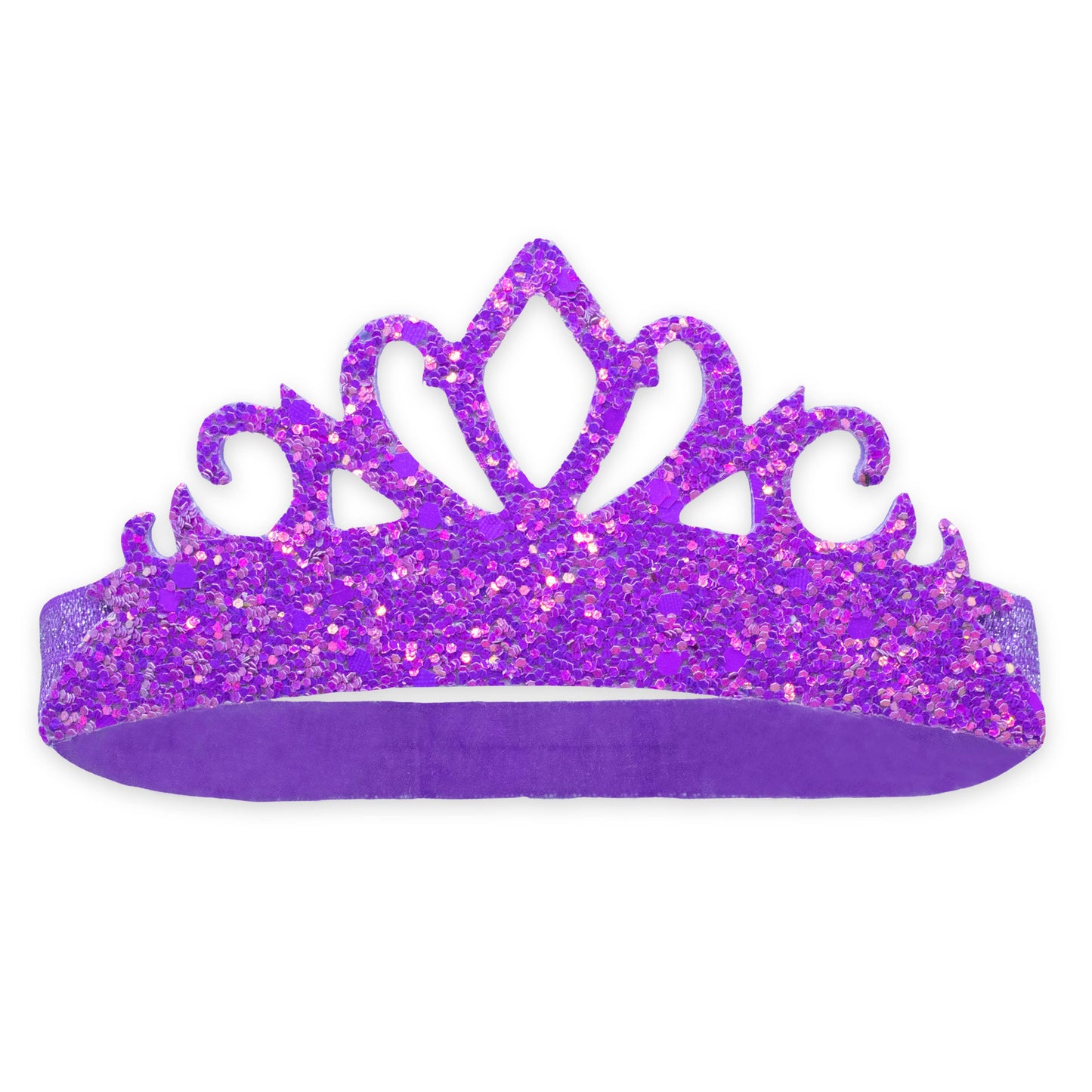 Frog Sac - Stretch Glitter Princess Tiara Headbands