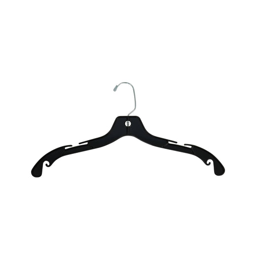 Suburban Sales - Plastic Clothes Top Hanger (100 count): Clear / 12" Childrens' Top Hanger