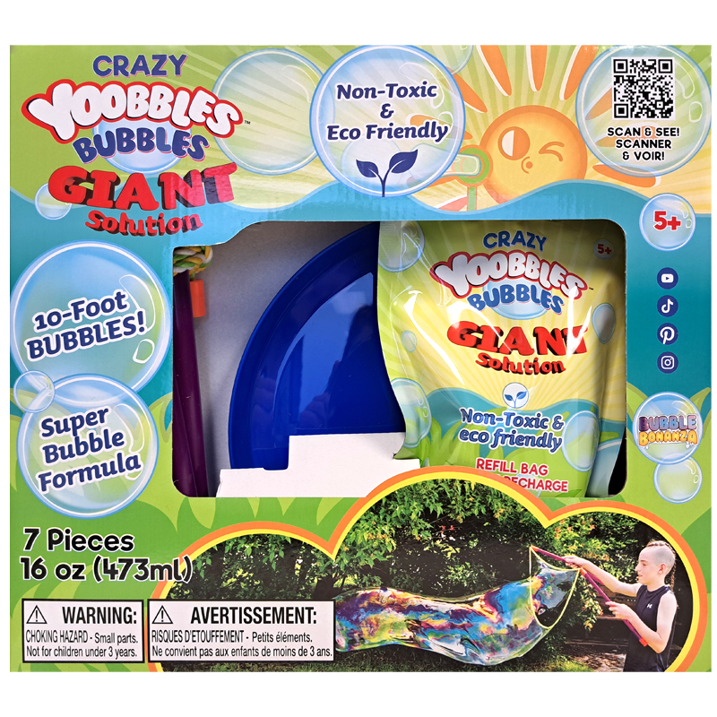 Wishbone Products - Giant Bubble Wand Kit with 16oz solution