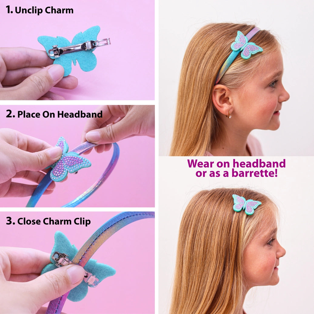 Frog Sac - Interchangeable Charm Headband & Hair Clips