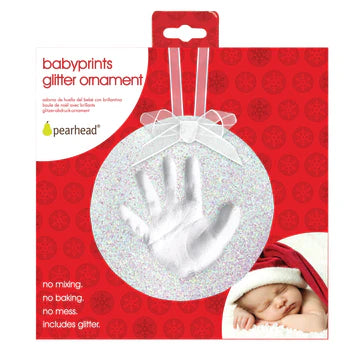 Pearhead - Babyprints Holiday Glitter Clay Ornament