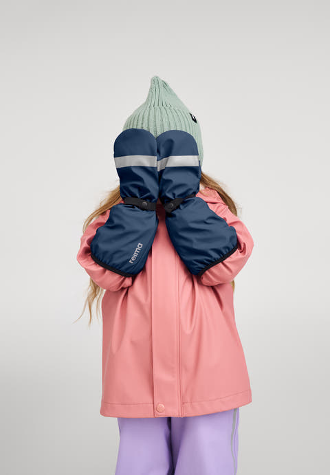 Reima Kura Waterproof Kids' Rain Mittens – Welded Seams, Reflective, Water-Repellent Shell