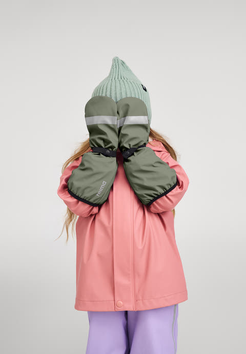 Reima Kura Waterproof Kids' Rain Mittens – Welded Seams, Reflective, Water-Repellent Shell