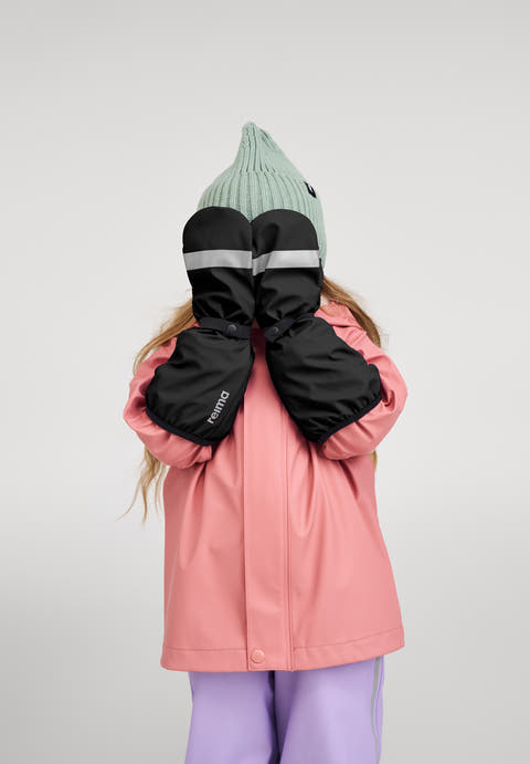 Reima Kura Waterproof Kids' Rain Mittens – Welded Seams, Reflective, Water-Repellent Shell