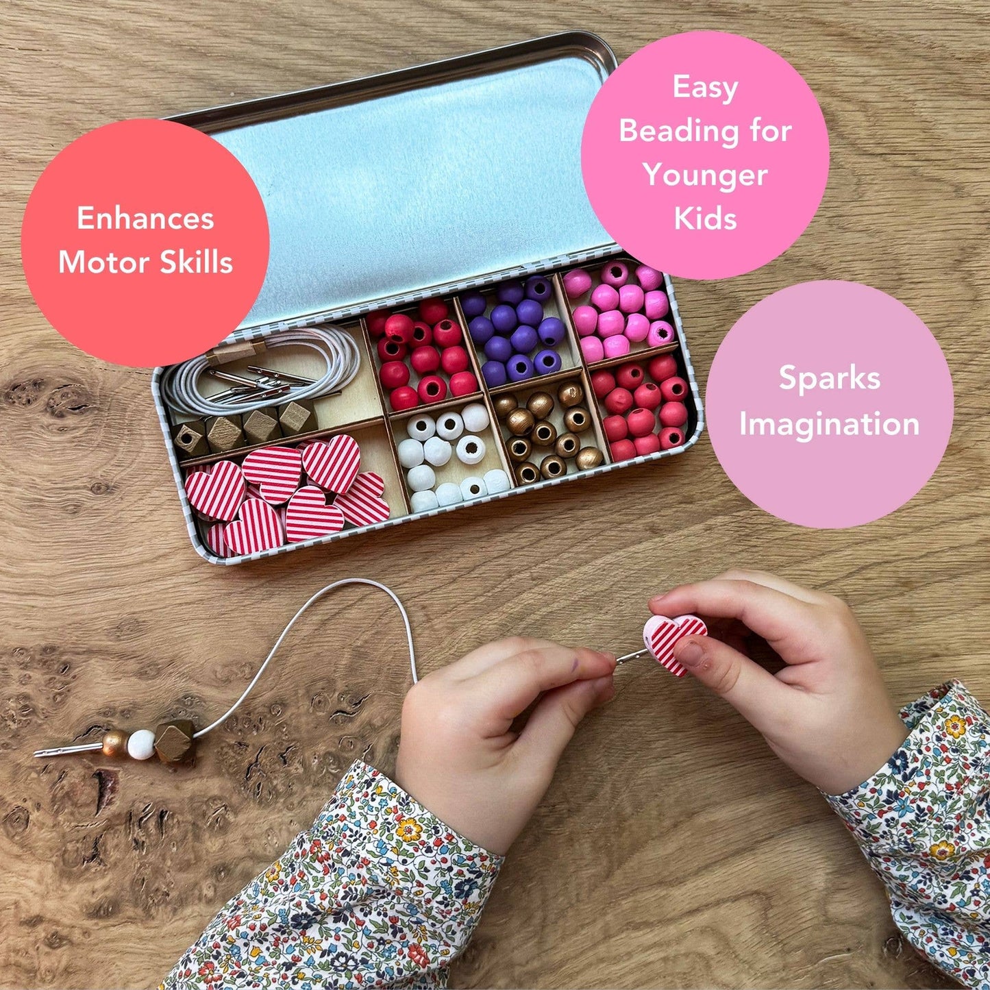 Cotton Twist - Love & Hearts Bracelet Bead Kit