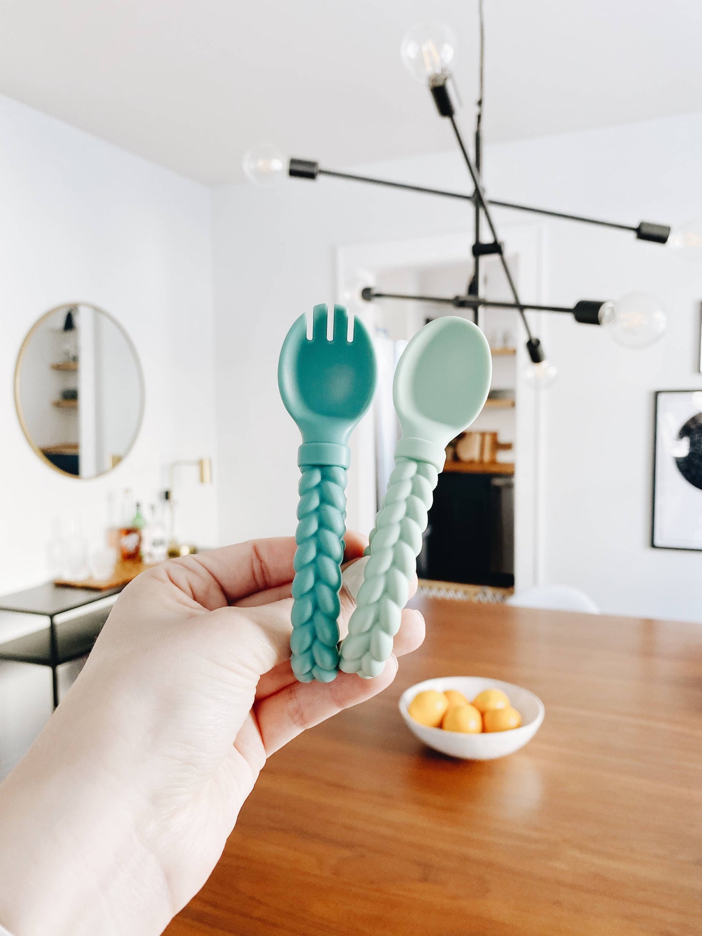 Itzy Ritzy - Sweetie Spoon + Fork Set: Buttercream + Toffee