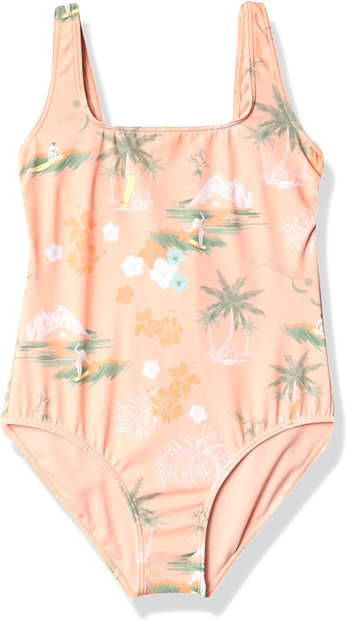 Roxy - Girls' Surf Landscape One-Piece Swimsuit - 10Y