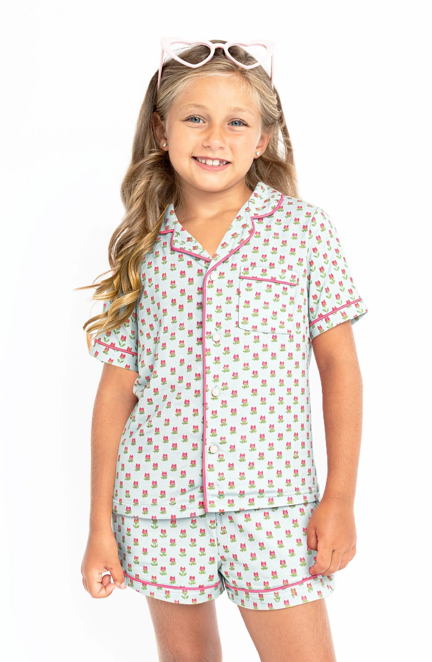Preppy Goose - 2-piece Short Sleeve Jersey PJ Set