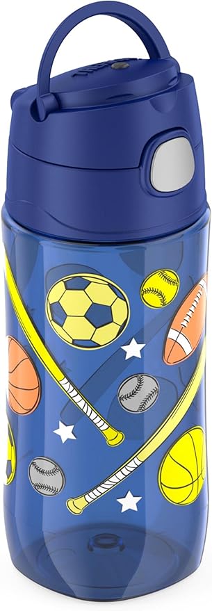 Thermos Funtainer 16 Ounce Plastic Hydration Bottle with Spout Lid, Color Change Sports