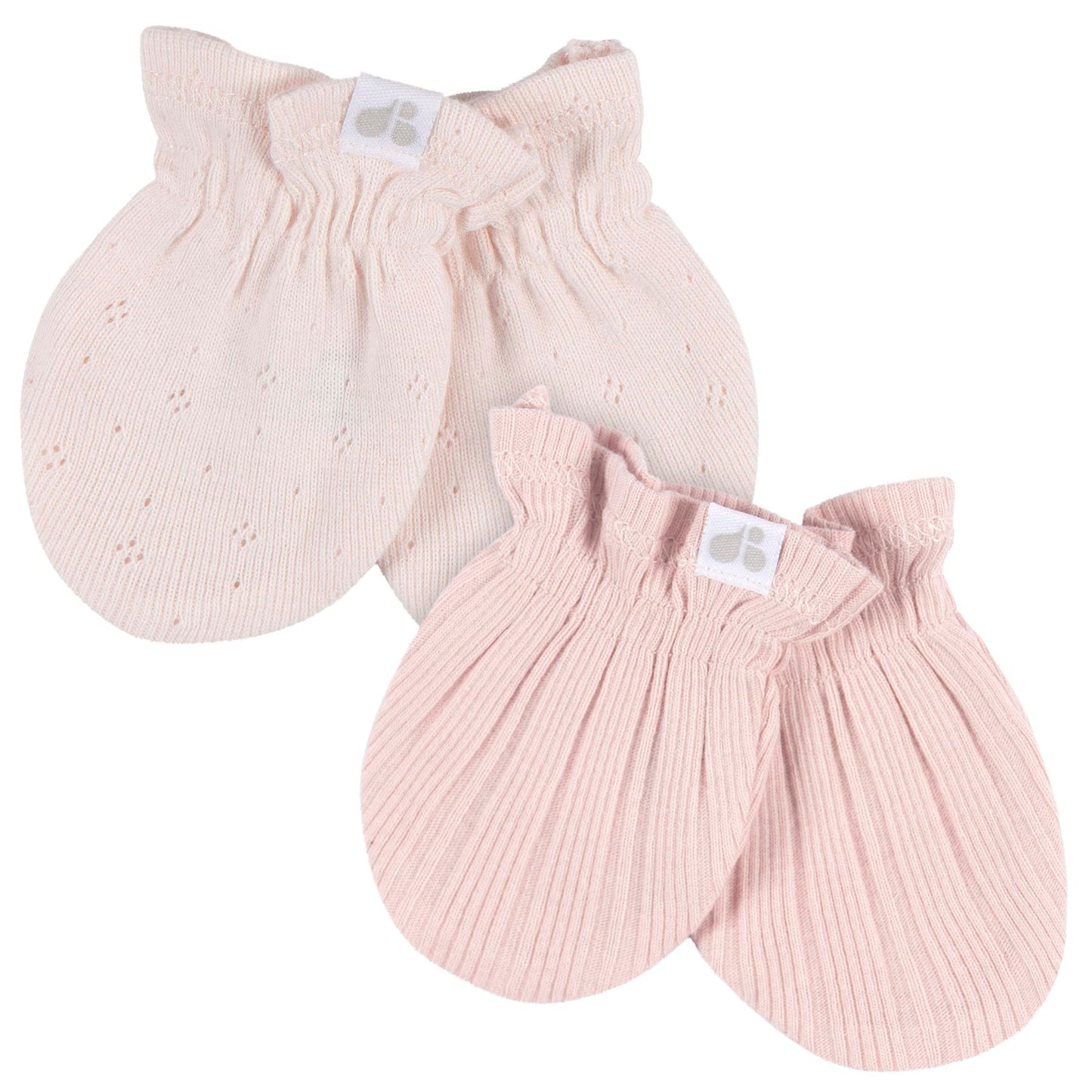 Just Born -  4pc Hat+Mitten Set - Pink