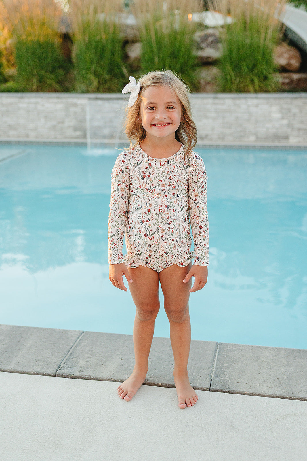 Current Tyed - Ruffle Rashguard Suit