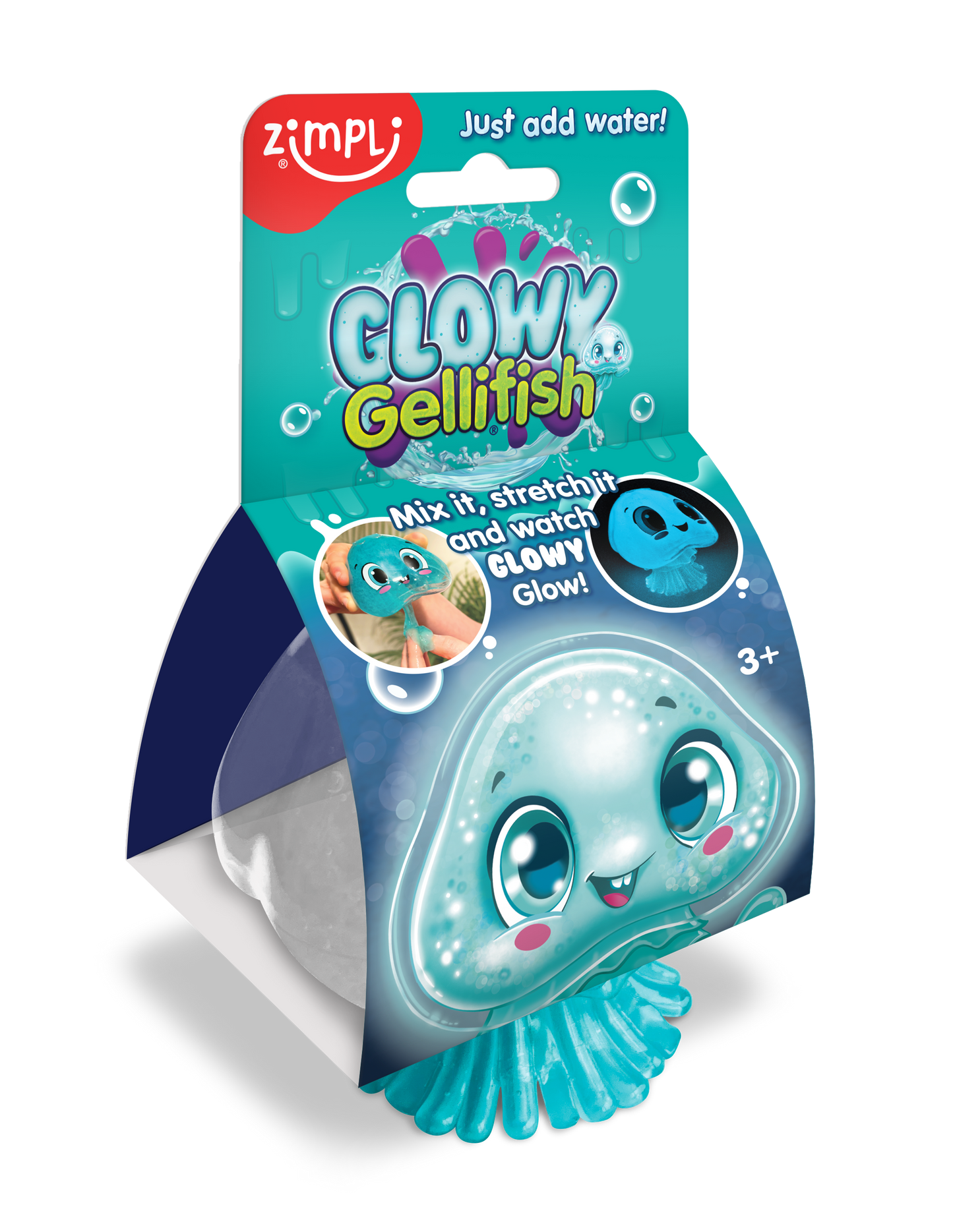 Zimpli Kids - Zimpli Glowy Gellifish With Glow In The Dark Sensory Slime