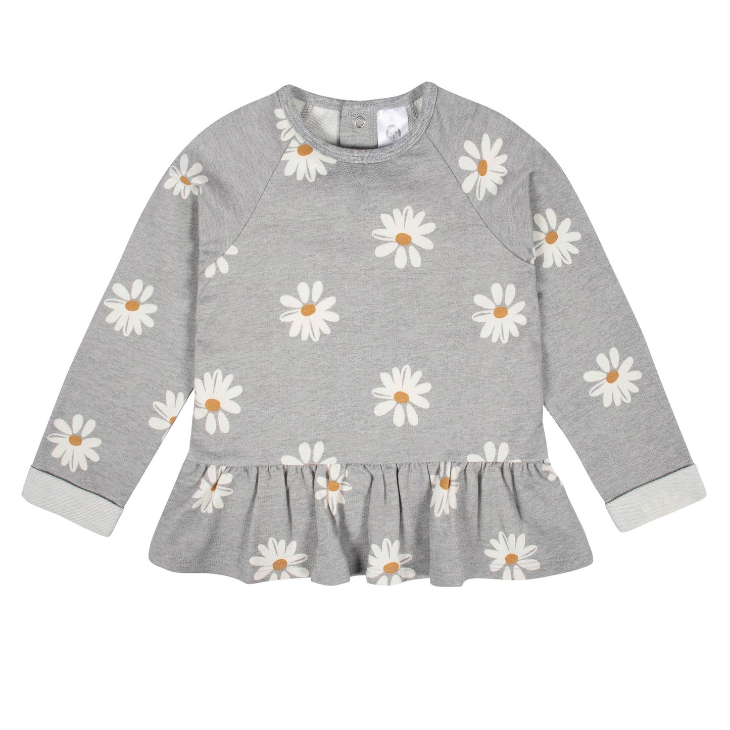 Gerber - 2-Piece Toddler Girls Daisy Peplum Top & Leggings Set